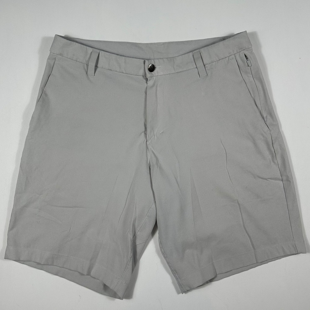 Lululemon Commission Shorts Mens 34 Warpstreme Tech Chino Gray